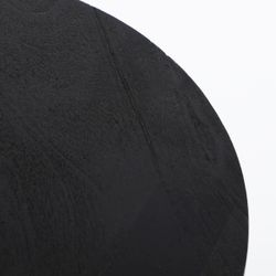Mesa auxiliar de madera de mango en negro, 40 x 40 x 56 cm | Gruteau