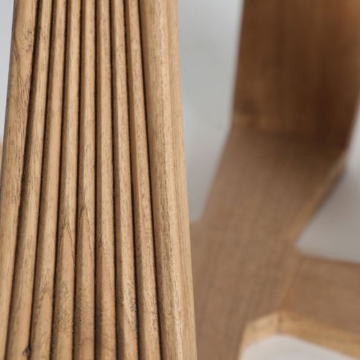 Mesa auxiliar  de madera de mindi en marrón, 55 x 55 x 47 cm | Bushey