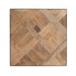 Sidobord av återvunnet almträ, 50x50x55 cm