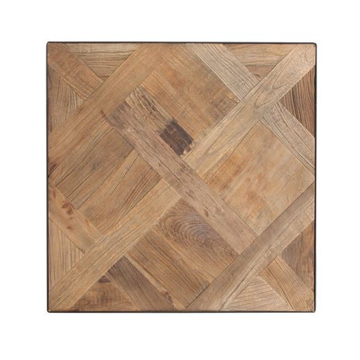 Sidobord av återvunnet almträ, 50x50x55 cm