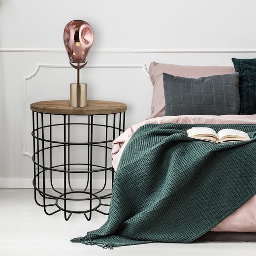 Πλαϊνός πίνακας σε ανακυκλωμένο ξυλόφυλλο, Ø50x60 εκ