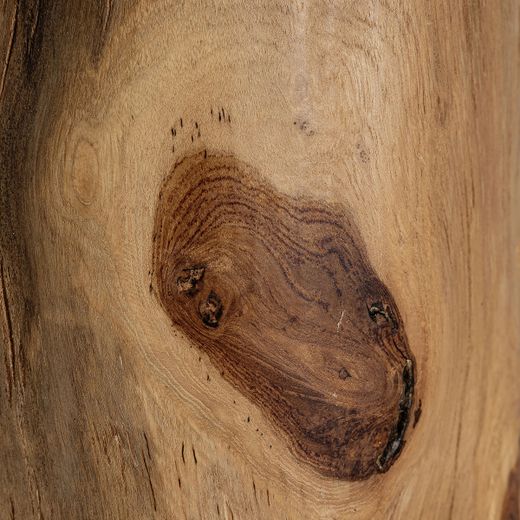 Mesa auxiliar de madera de suar en natural, 29 x 33 x 43 cm | Obernai
