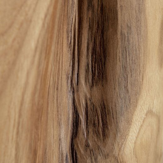 Mesa auxiliar de madera de suar en natural, 37 x 37 x 43 cm | Obernai