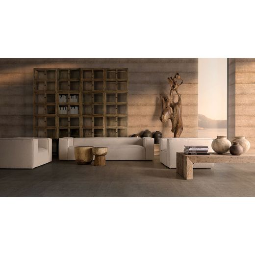 Mesa auxiliar de madera de suar en natural, 40 x 40 x 46 cm | Rimini