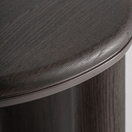 Mesa auxiliar de madera en marrón, 47 x 43 x 51 cm | Pravia