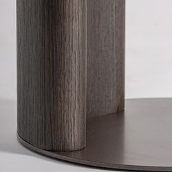 Mesa auxiliar de madera en marrón, 47 x 43 x 51 cm | Pravia