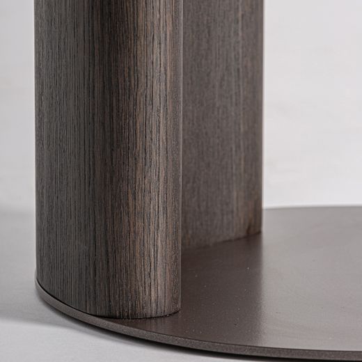 Mesa auxiliar de madera en marrón, 47 x 43 x 51 cm | Pravia