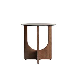 Mesa auxiliar de madera en marrón, 50 x 50 x 51 cm | Lubeca