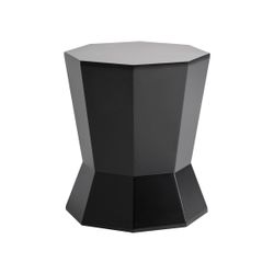 Mesa auxiliar de madera en negro, 40 x 40 x 45 cm | Friesach