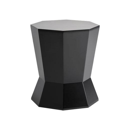 Mesa auxiliar de madera en negro, 40 x 40 x 45 cm | Friesach