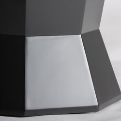 Mesa auxiliar de madera en negro, 40 x 40 x 45 cm | Friesach