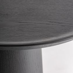 Mesa auxiliar de madera en negro, 55 x 55 x 53 cm | Prayon