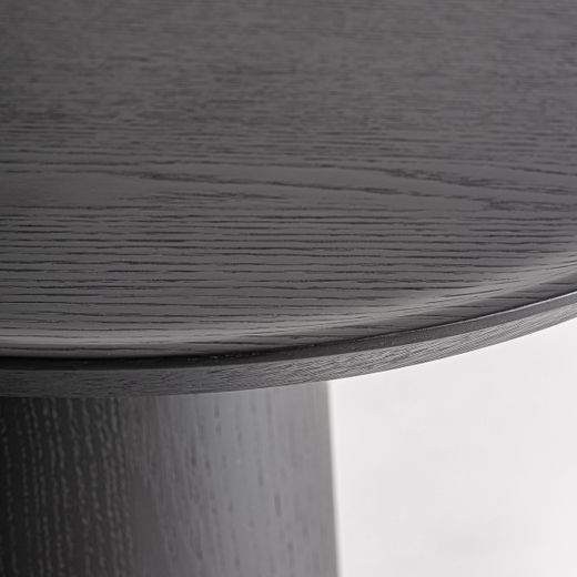 Mesa auxiliar de madera en negro, 55 x 55 x 53 cm | Prayon