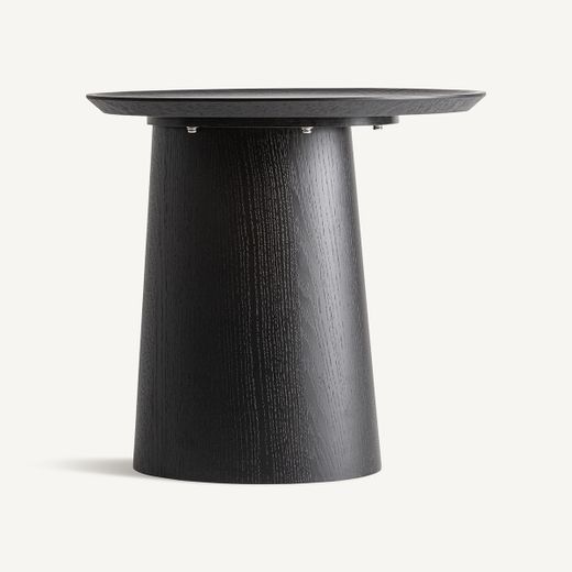 Mesa auxiliar de madera en negro, 55 x 55 x 53 cm | Prayon