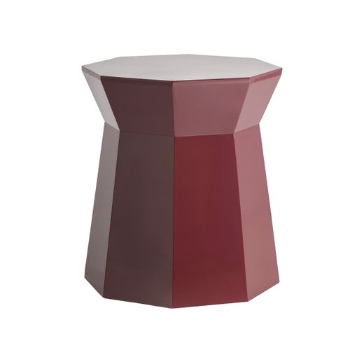 Mesa auxiliar de madera en rojo, 50 x 50 x 55 cm | Bled