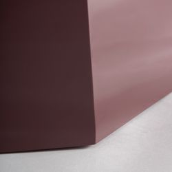 Mesa auxiliar de madera en rojo, 50 x 50 x 55 cm | Bled