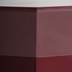 Mesa auxiliar de madera en rojo, 50 x 50 x 55 cm | Bled
