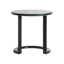 Mesa auxiliar de madera y metal en verde y negro, 48,5 x 48,5 x 48 cm | Herisau