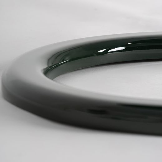 Mesa auxiliar de madera y metal en verde y negro, 48,5 x 48,5 x 48 cm | Herisau