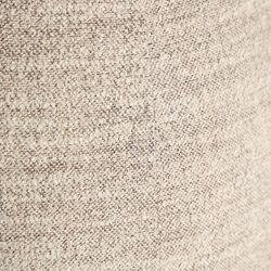 Mesa auxiliar de madera y tejido en marrón y beige, 61 x 61 x 55 cm | Sils