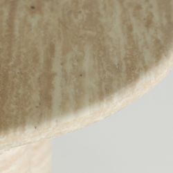 Mesa auxiliar de mármol sintético en beige, 55 x 55 x 55 cm | Lambesc