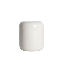 Mesa auxiliar de metal en blanco, 38 x 38 x 45 cm | Grei
