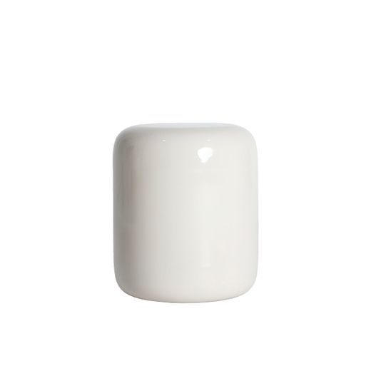 Mesa auxiliar de metal en blanco, 38 x 38 x 45 cm | Grei