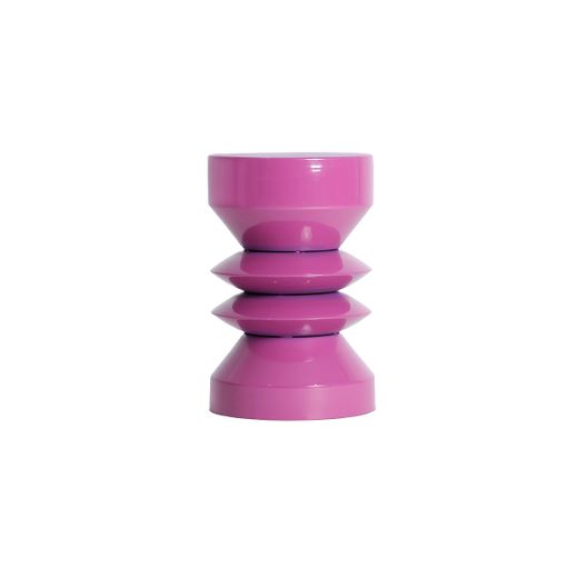 Mesa auxiliar de metal en morado, 26 x 26 x 40 cm | Glow