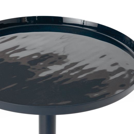 Black metal side table, 35 x 35 x 70 cm | Resolution