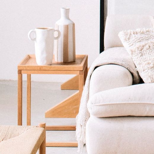 Τραπεζάκι Δρυς, 40x40x50cm