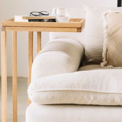 Sidobord i ek, 45x35x70cm