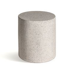 Τραπεζάκι λευκό terrazzo, Ø 40 x 50 cm | Αλμπένγκα