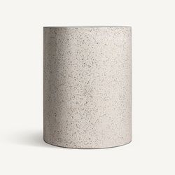 Τραπεζάκι λευκό terrazzo, Ø 40 x 50 cm | Αλμπένγκα