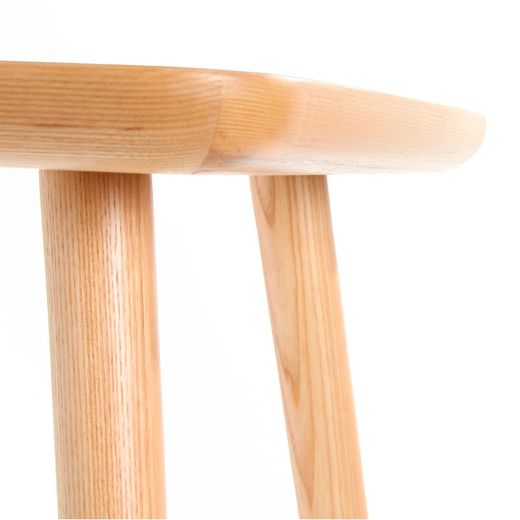 Sidobord i askträ (46 x 46 x 54 cm) | Lezquer-serien