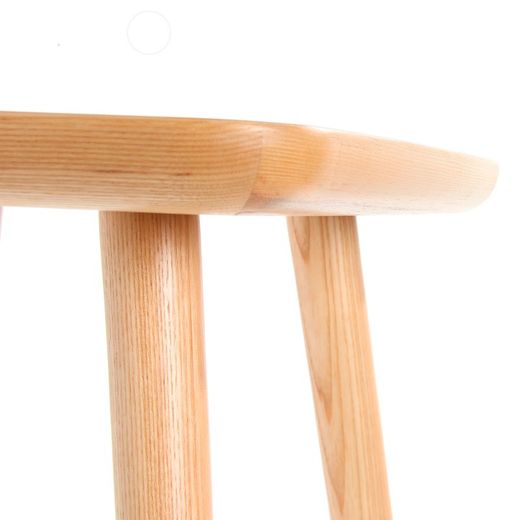 Sidobord i askträ (46 x 46 x 54 cm) | Lezquer-serien