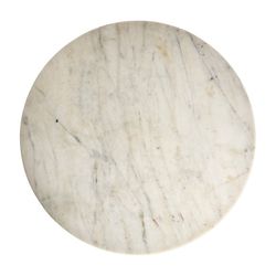 Esches White Marble Side Table, 55 x 55 x 55 cm