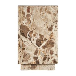 Τραπεζάκι Grov Beige Marble, 30 x 30 x 48 cm