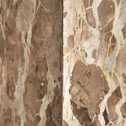 Τραπεζάκι Grov Beige Marble, 30 x 30 x 48 cm
