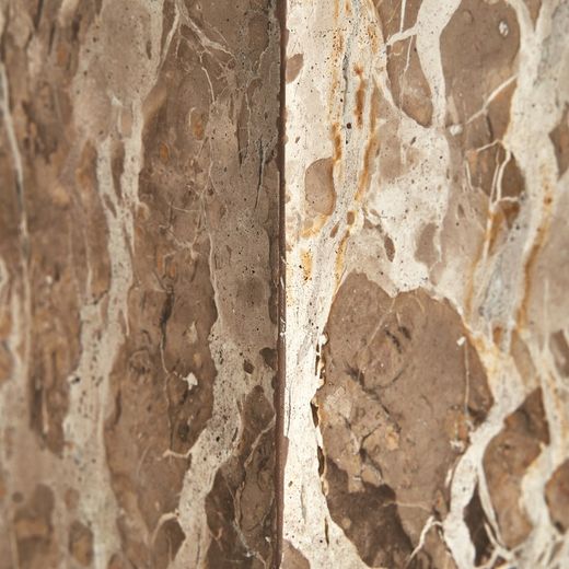 Τραπεζάκι Grov Beige Marble, 30 x 30 x 48 cm
