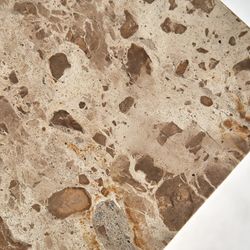 Τραπεζάκι Grov Beige Marble, 30 x 30 x 48 cm