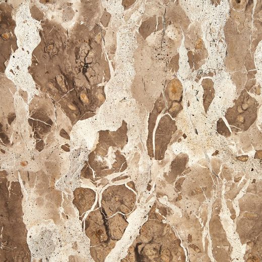 Table d'appoint Grov en marbre beige, 30 x 30 x 59 cm