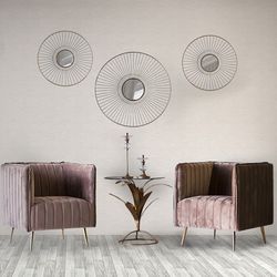 Πλευρικό τραπέζι Σίδερο φύλλα 60x60x64 cm