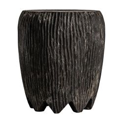 Tavolino Kepoi in legno naturale di suar, 45 x 45 x 48 cm