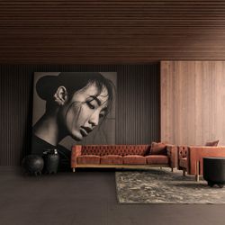 Tavolino Kepoi in legno naturale di suar, 45 x 45 x 48 cm