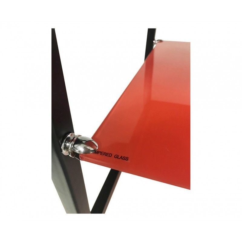 Beistelltisch Aus Metall & Glas – 40,6x40,6 Cm, Bronze, Für Terrasse & Wohnzimmer