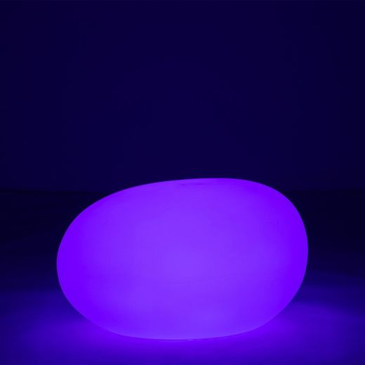 Table d'Appoint Led Lampe d'Extérieur Pierre Multicolore L, 80x61x46cm