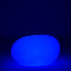 Table d'Appoint Led Lampe d'Extérieur Pierre Multicolore L, 80x61x46cm
