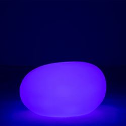 Table d'Appoint Led Lampe d'Extérieur Pierre Multicolore L, 80x61x46cm