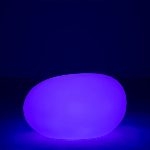 Table d'Appoint Led Lampe d'Extérieur Pierre Multicolore L, 80x61x46cm