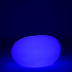 Table d'Appoint Led Lampe d'Extérieur Pierre Multicolore L, 80x61x46cm